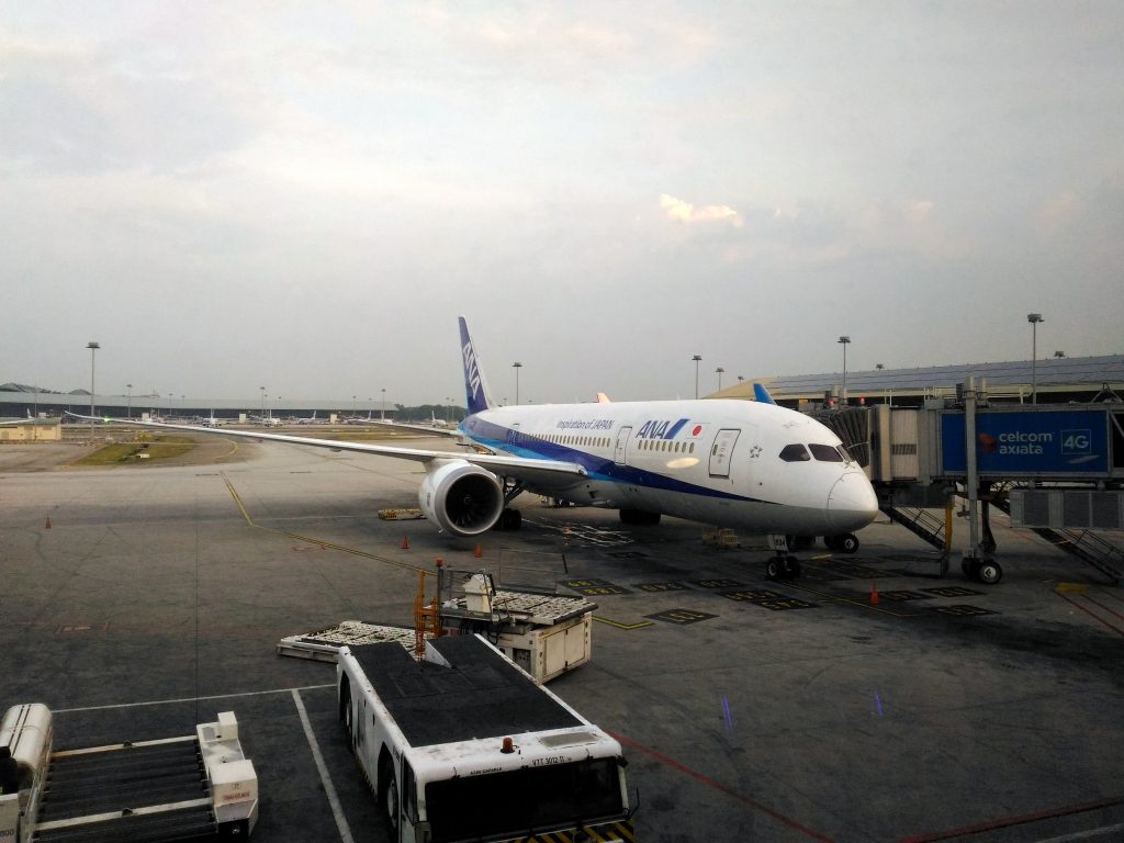 ANA成田行@クアラルンプール国際空港