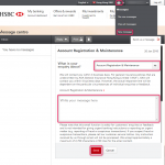 HSBCの口座をアドバンスからパーソナルインテグレーテッドに郵送で変更しました
