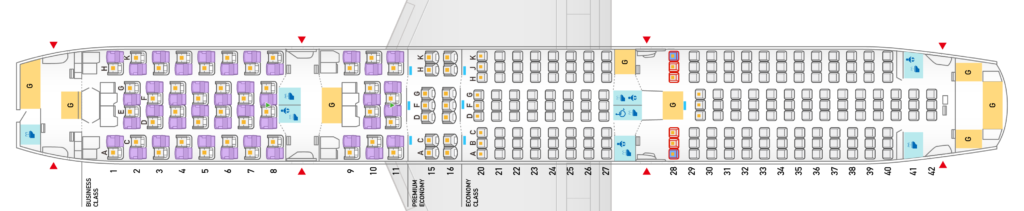 B787-9シートマップ