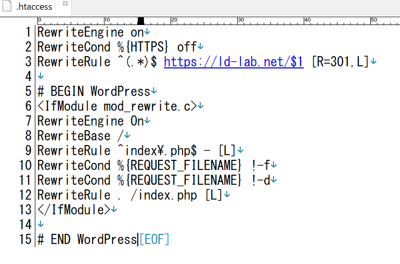 編集後の.htaccess